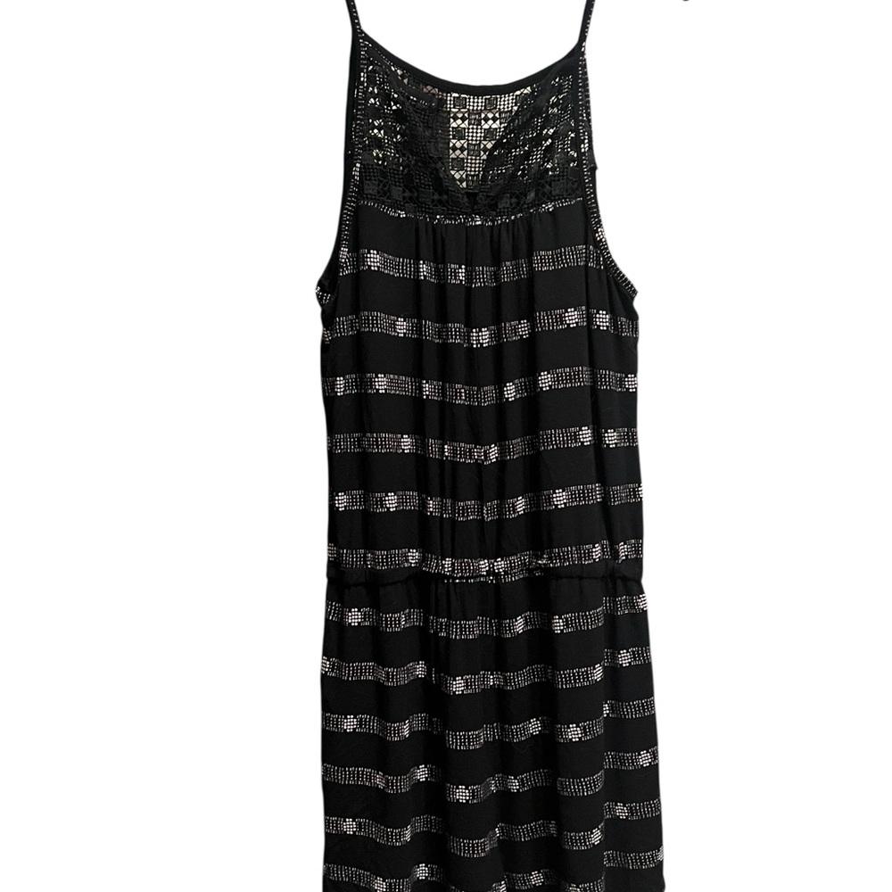 Old Navy Black romper with Lace Detail
